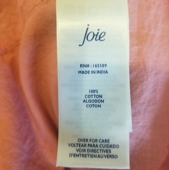 Anthropologie Joie Tea Rose Pink Sleeveless Ikat Tiered Ruffle Maxi Dress sz xxl - Picture 7 of 8